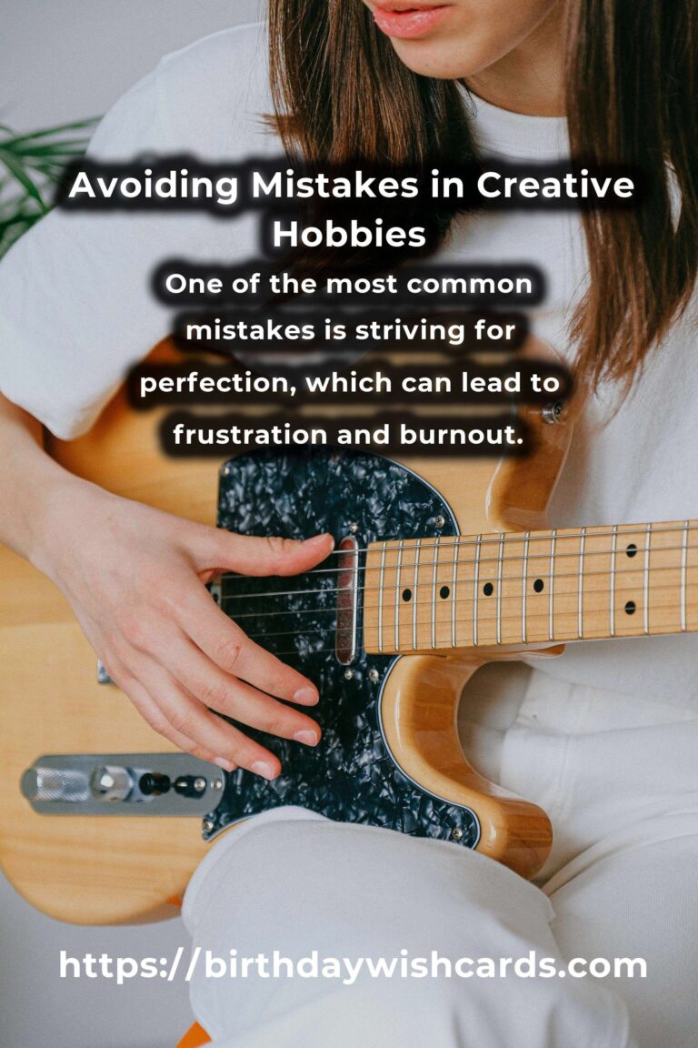 Common Mistakes in Creative Hobbies Solutions (and How to Avoid Them)