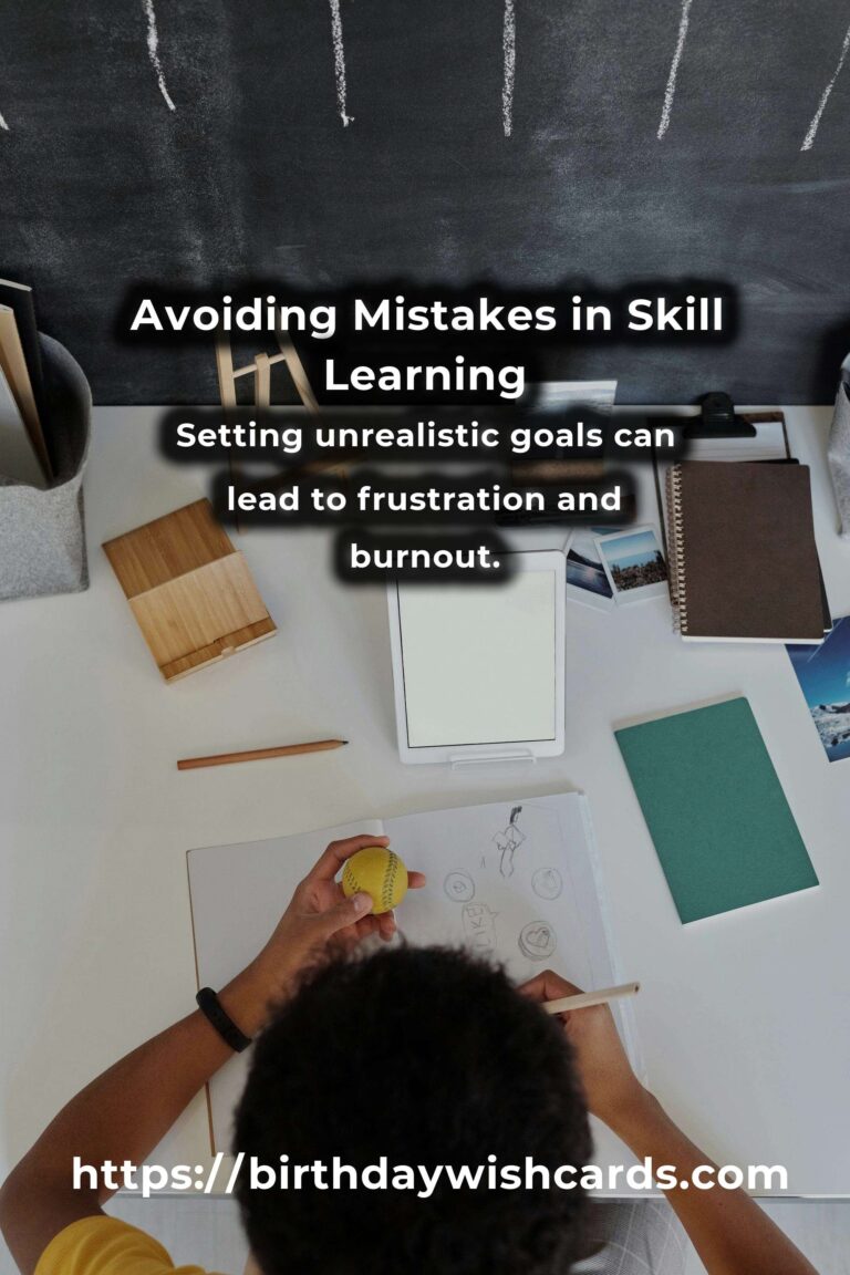 Common Mistakes in Learning New Skills and How to Avoid Them