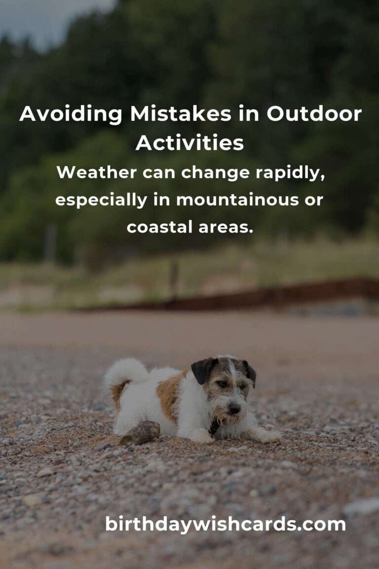 Common Mistakes in Outdoor Activities (and How to Avoid Them)