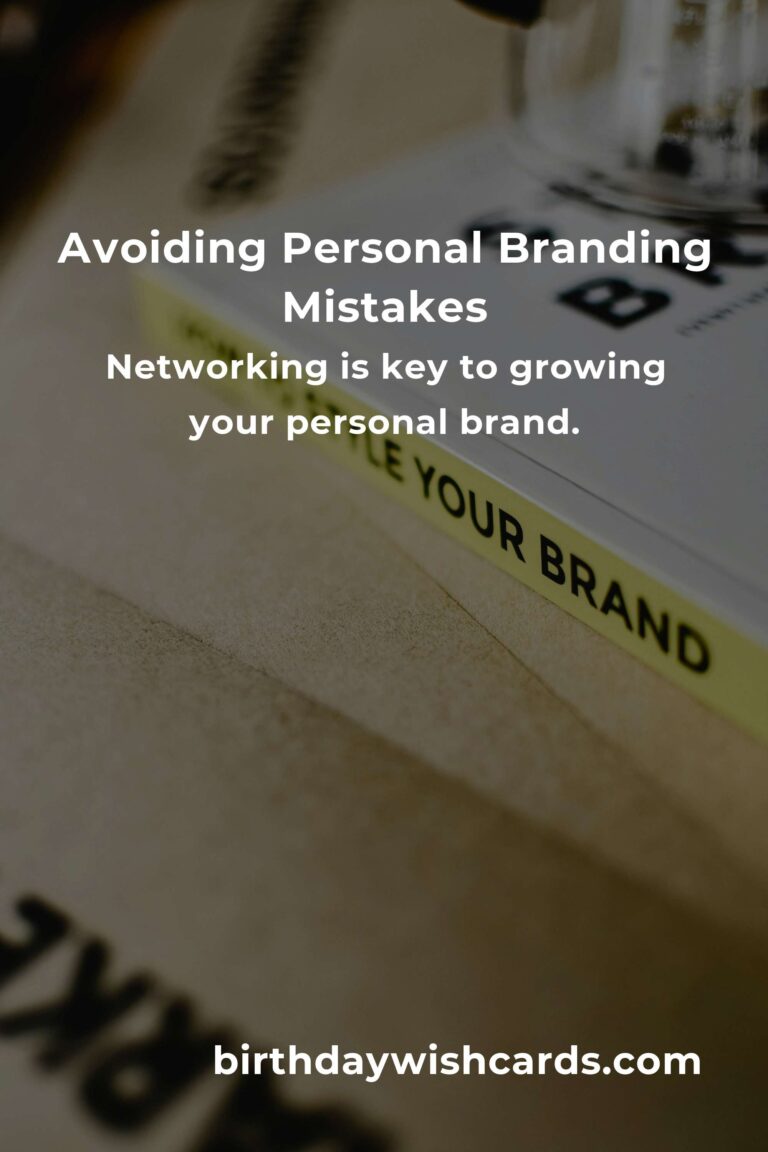 Common Mistakes in Personal Branding and How to Avoid Them