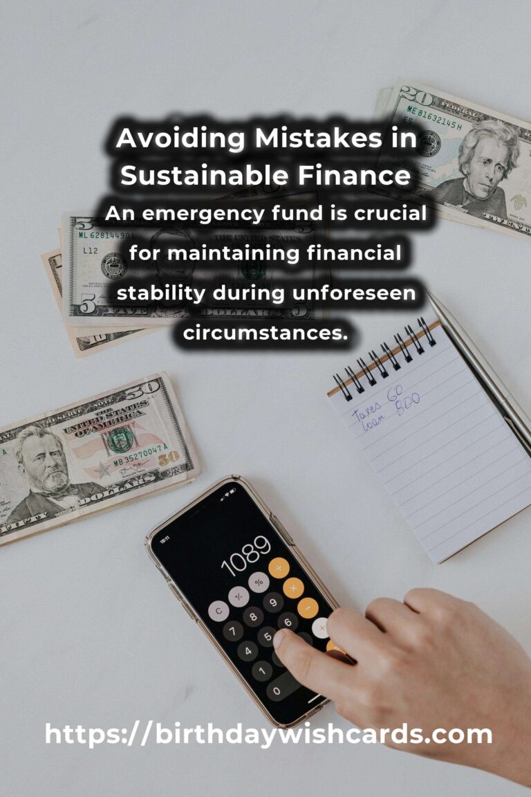 Common Mistakes in Sustainable Personal Finance and How to Avoid Them