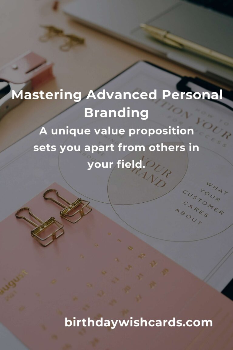 Comprehensive Guide to Mastering Advanced Personal Branding