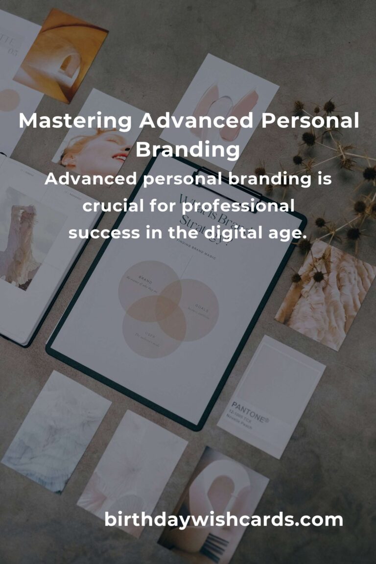 Comprehensive Guide to Mastering Advanced Personal Branding