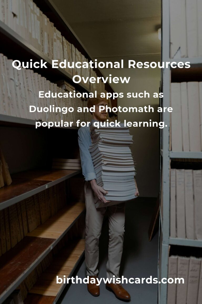 Comprehensive Guide to Quick Educational Resources