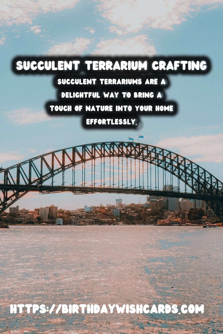 Crafting Your Own Succulent Terrarium: A Step-by-Step Guide