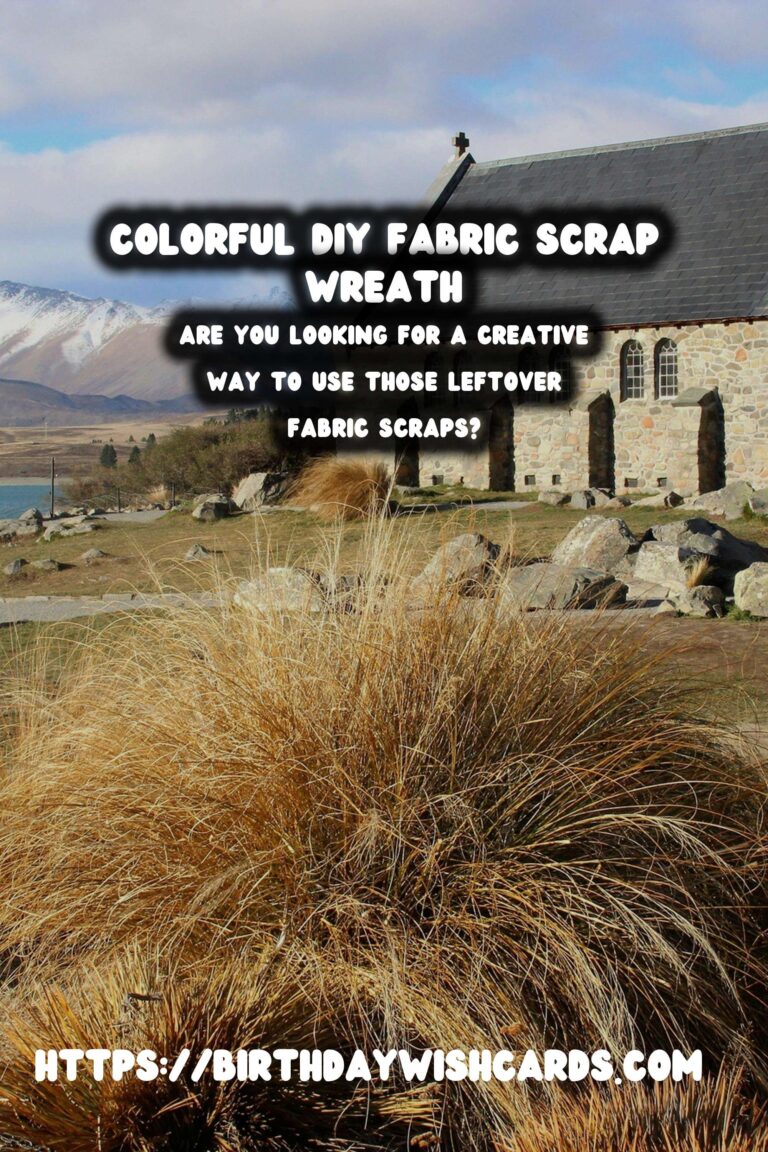 Crafting a Beautiful DIY Fabric Scrap Wreath
