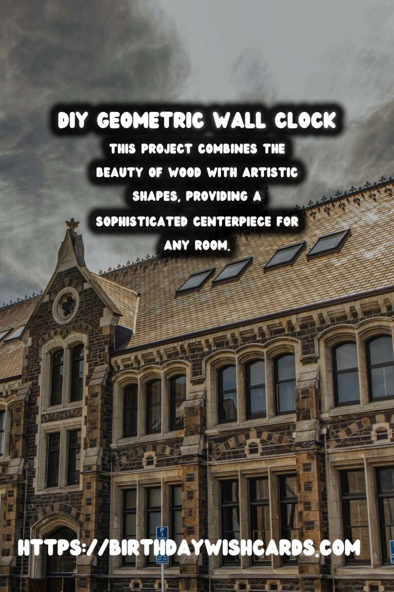 Crafting a Stunning DIY Geometric Wall Clock from Wood