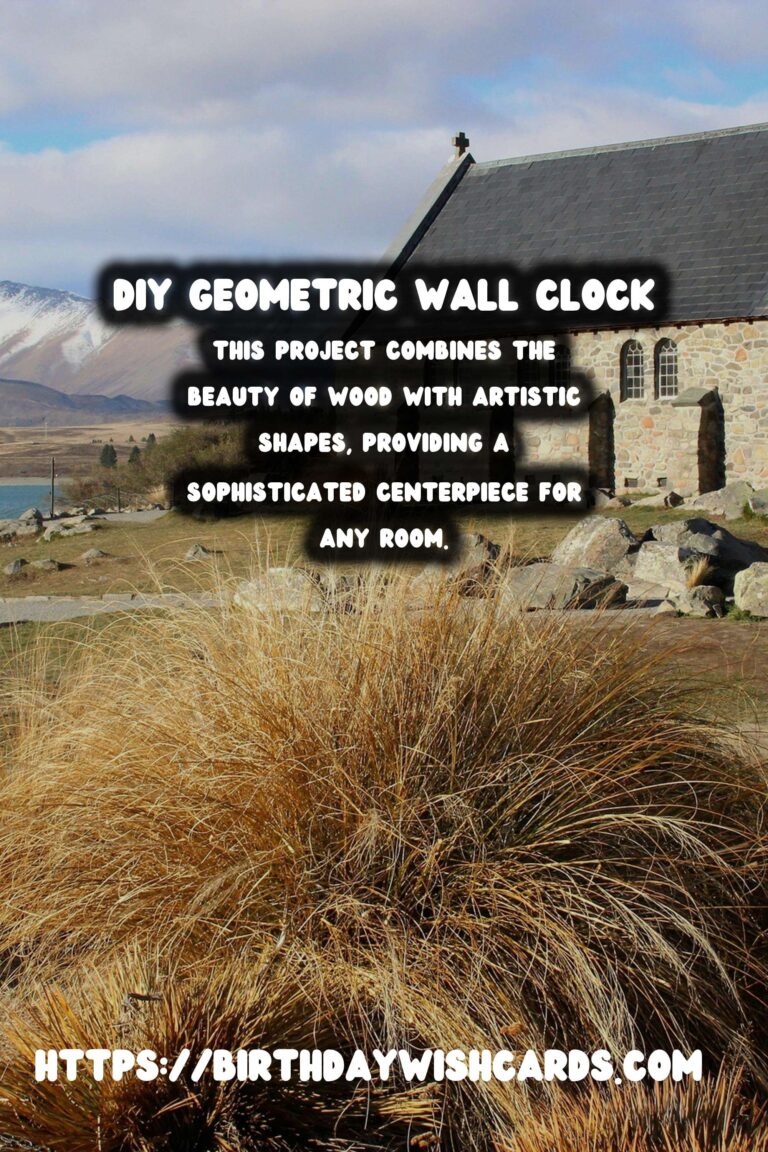 Crafting a Stunning DIY Geometric Wall Clock from Wood