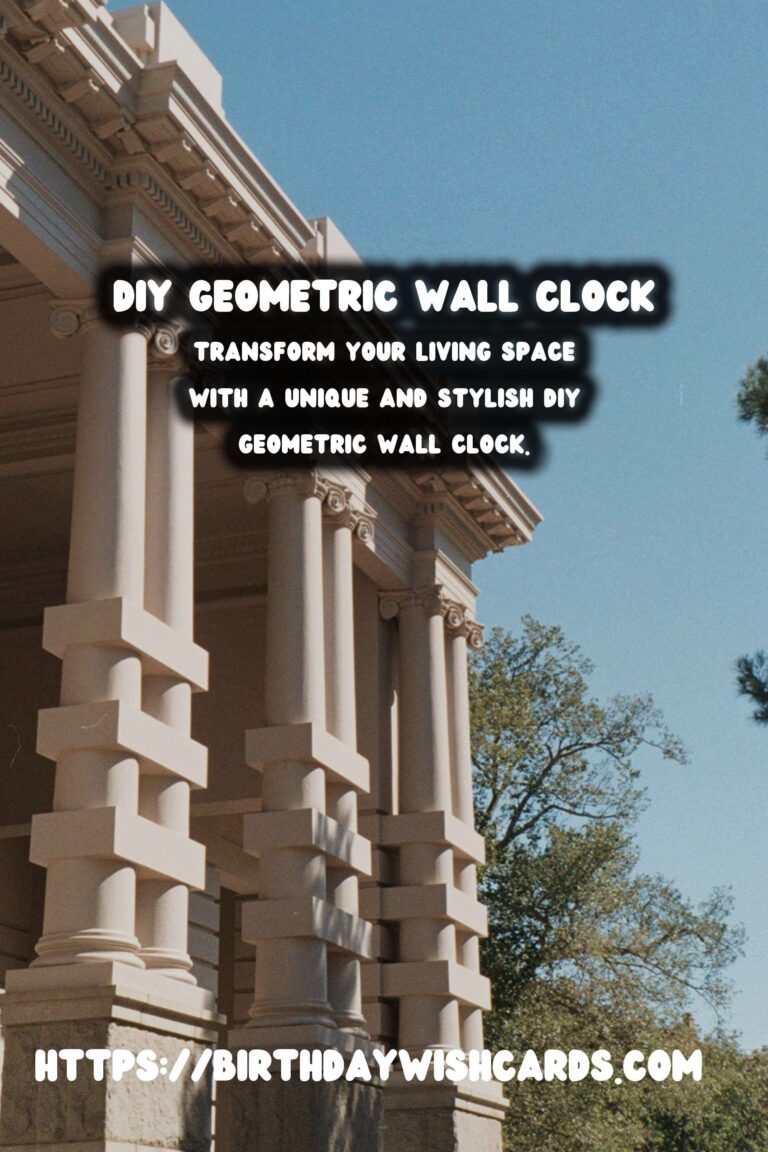 Crafting a Stunning DIY Geometric Wall Clock from Wood