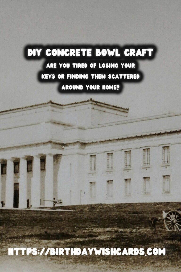 Crafting a Stylish DIY Concrete Bowl for Your Keys