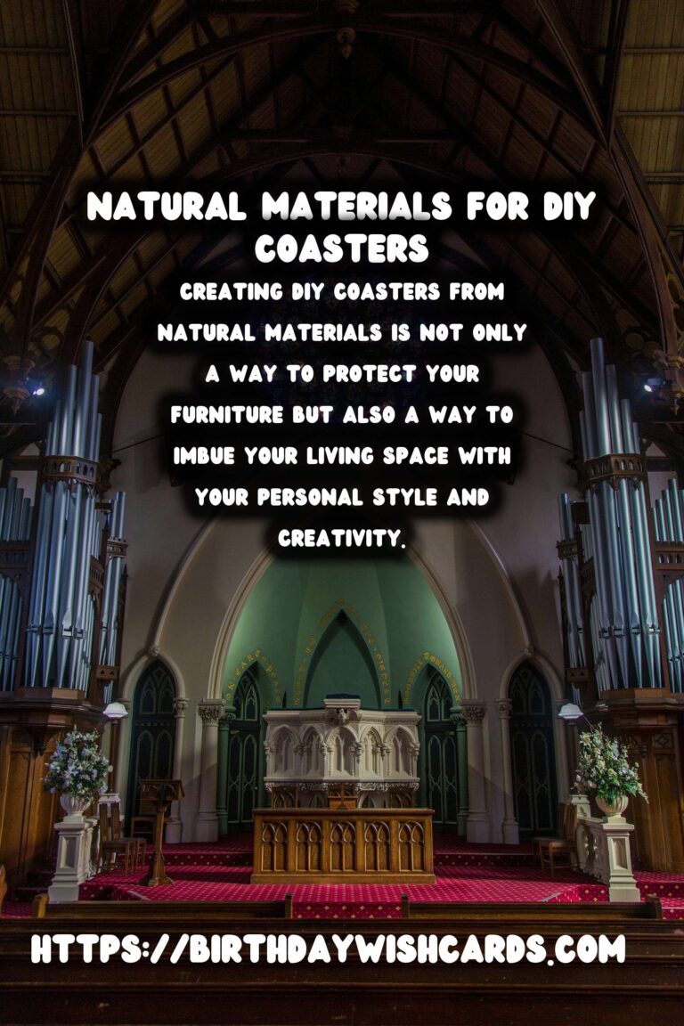 Create Beautiful DIY Coasters with Natural Materials