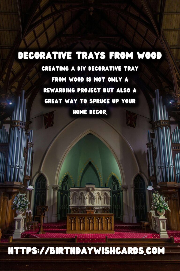 Create Beautiful DIY Decorative Trays from Wood