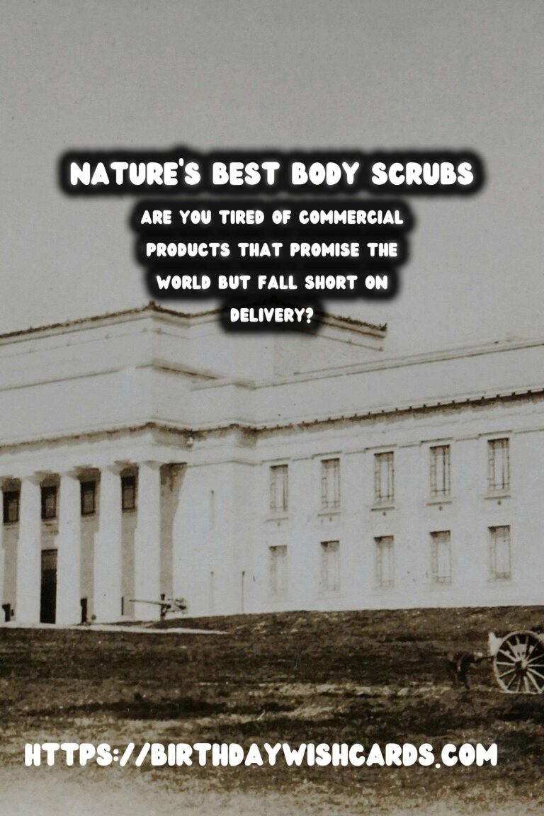 Create Radiant Skin: Homemade Body Scrubs with Natural Ingredients