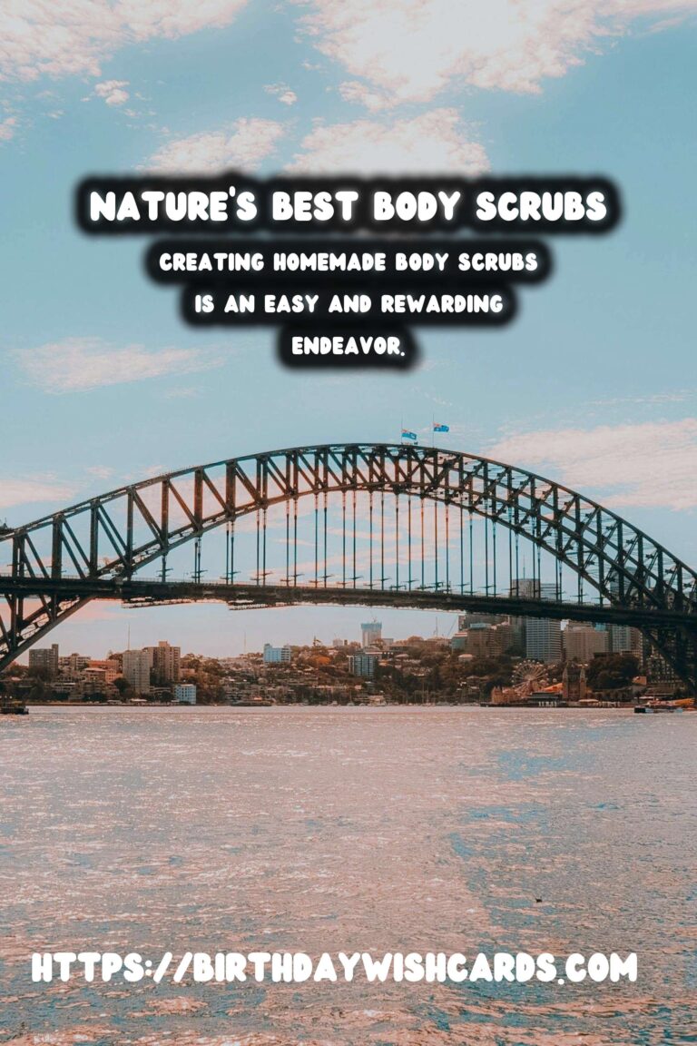 Create Radiant Skin: Homemade Body Scrubs with Natural Ingredients