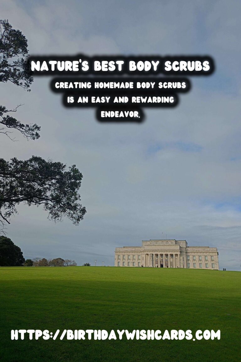 Create Radiant Skin: Homemade Body Scrubs with Natural Ingredients