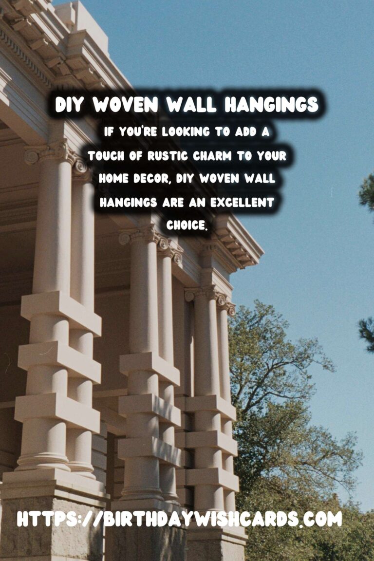 Create Rustic Charm with DIY Woven Wall Hangings