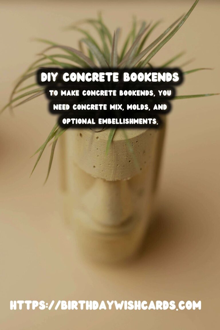 Create Stunning DIY Concrete Bookends with Unique Shapes