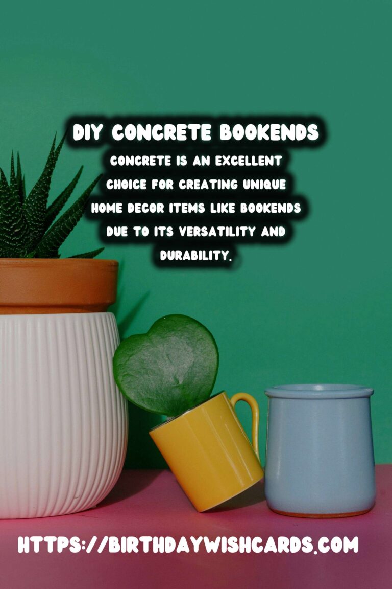 Create Stunning DIY Concrete Bookends with Unique Shapes