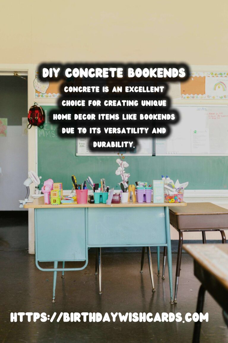 Create Stunning DIY Concrete Bookends with Unique Shapes