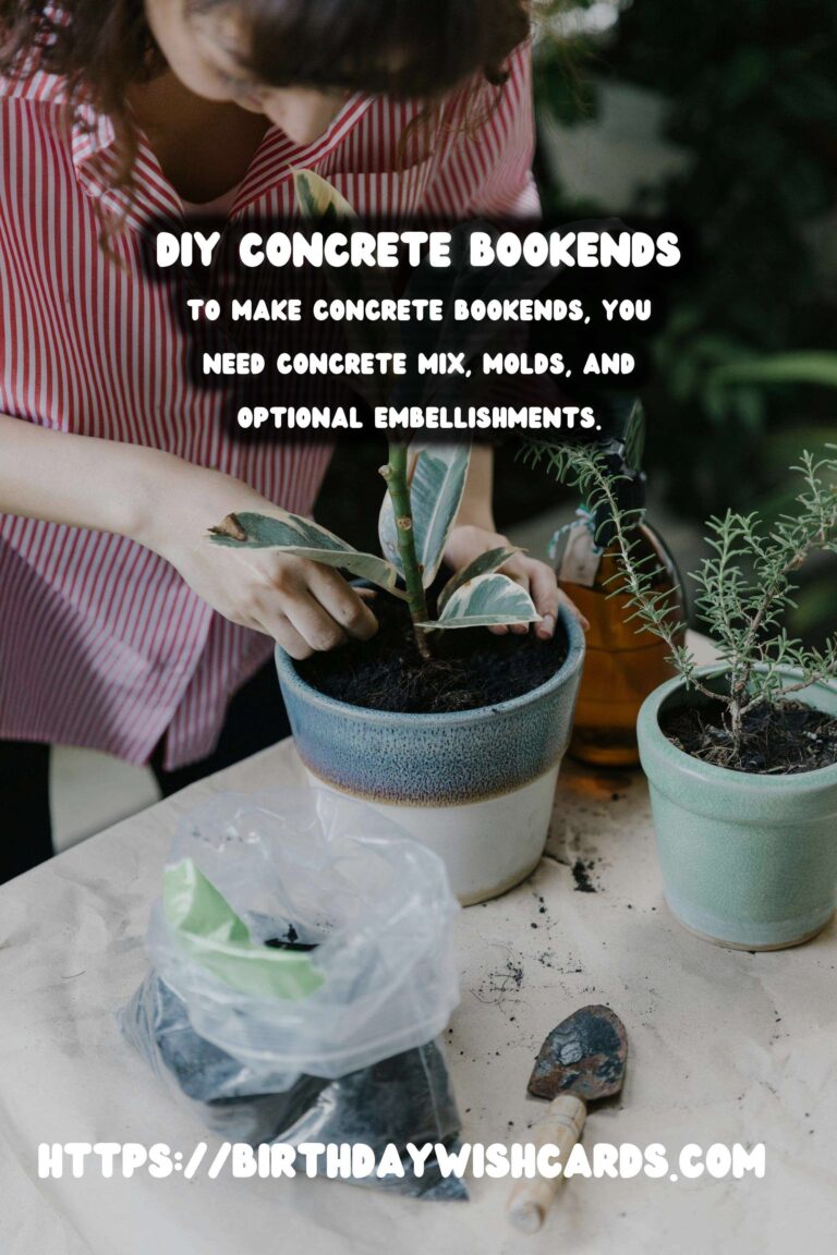 Create Stunning DIY Concrete Bookends with Unique Shapes