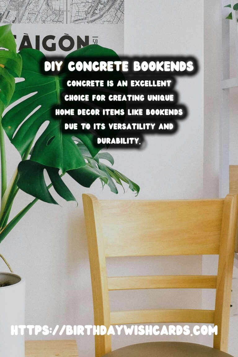 Create Stunning DIY Concrete Bookends with Unique Shapes