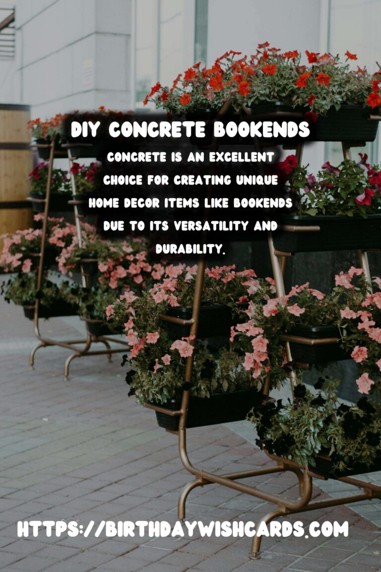 Create Stunning DIY Concrete Bookends with Unique Shapes