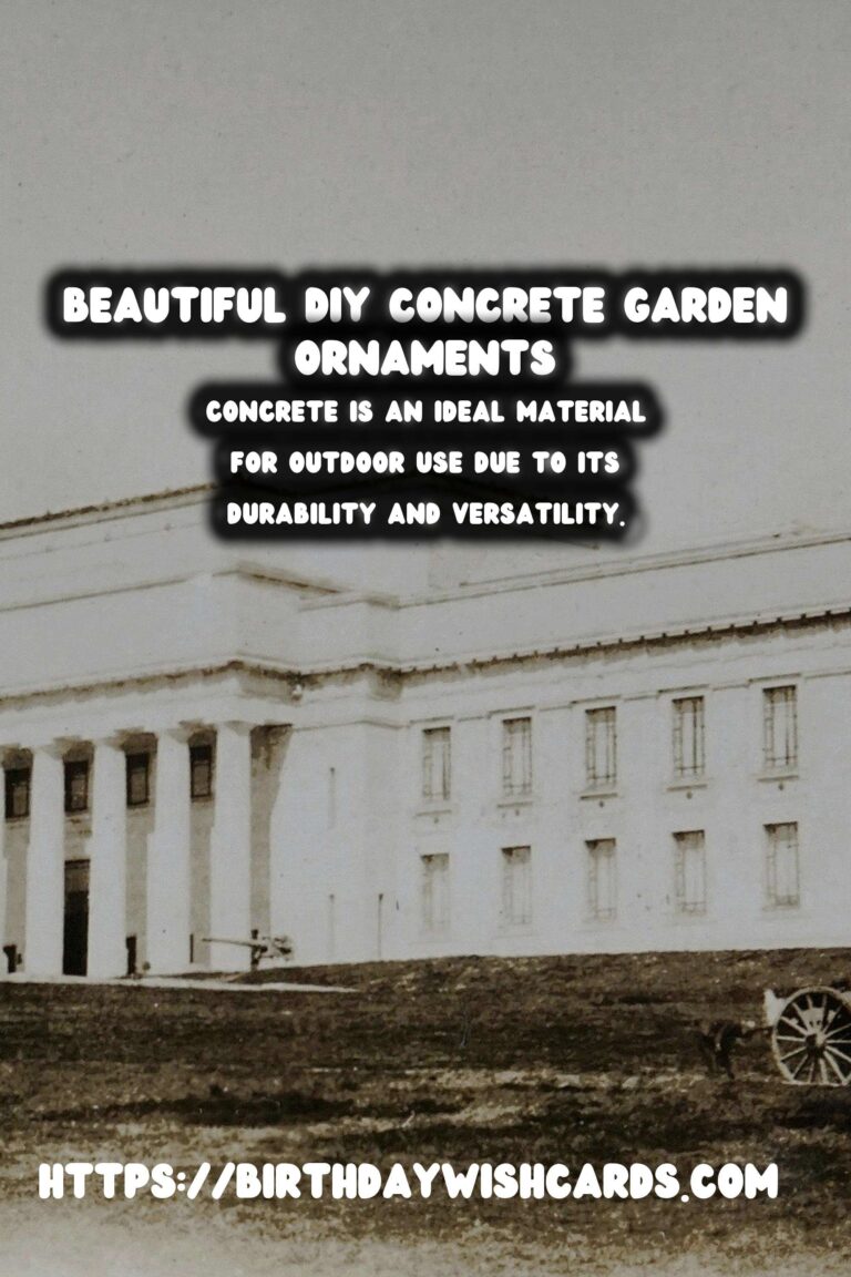 Create Stunning DIY Concrete Garden Ornaments for Your Backyard Bliss