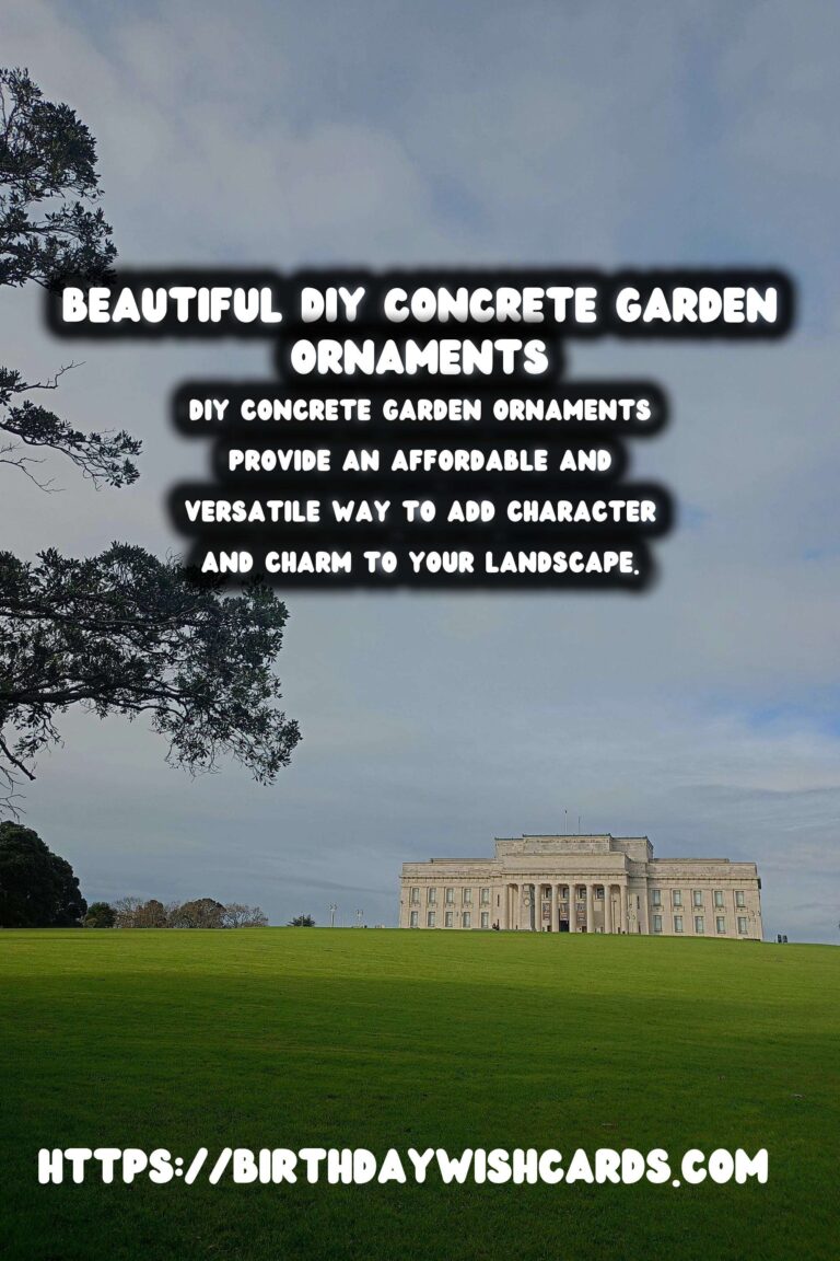 Create Stunning DIY Concrete Garden Ornaments for Your Backyard Bliss