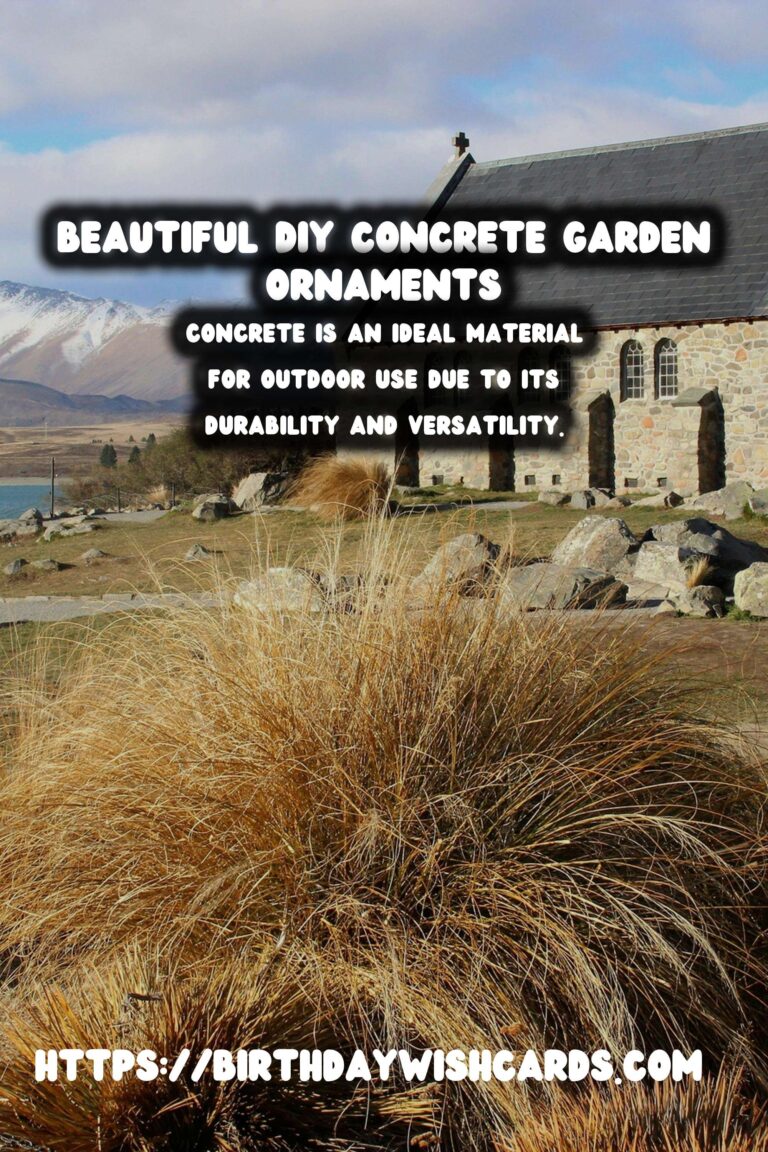 Create Stunning DIY Concrete Garden Ornaments for Your Backyard Bliss