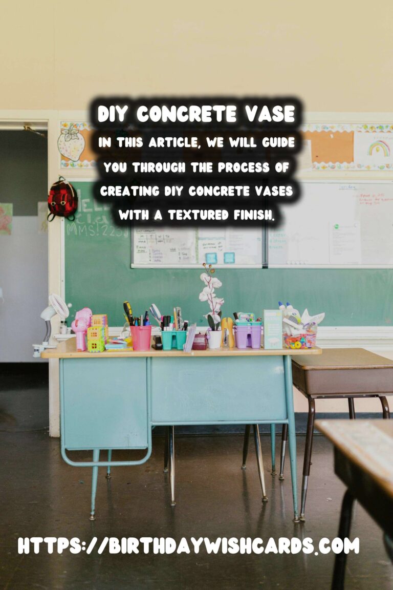 Create Stunning DIY Concrete Vases with Textured Finish