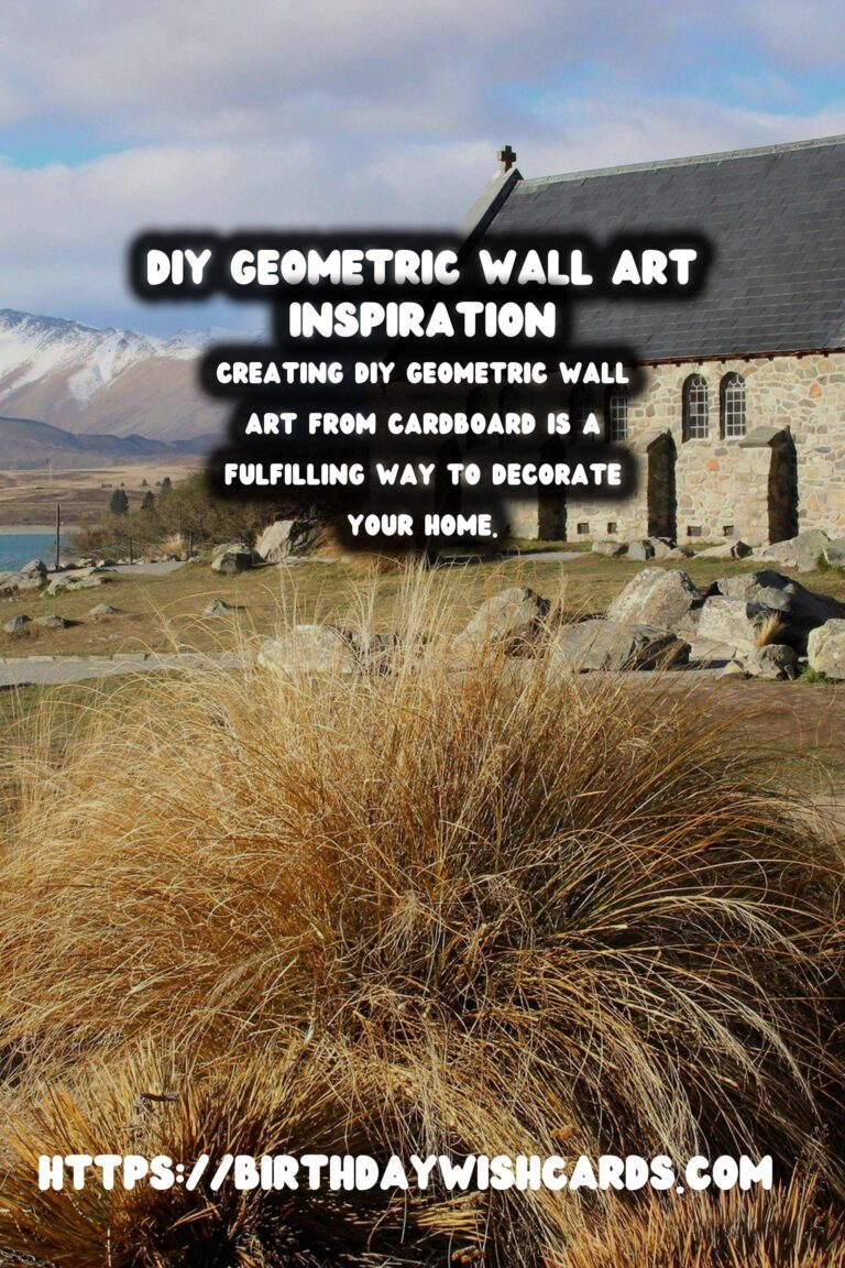 Create Stunning DIY Geometric Wall Art Using Cardboard