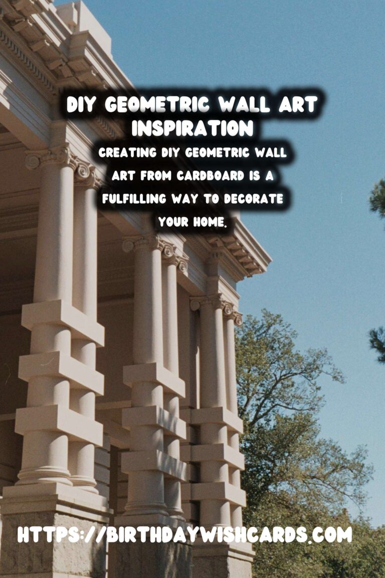 Create Stunning DIY Geometric Wall Art Using Cardboard