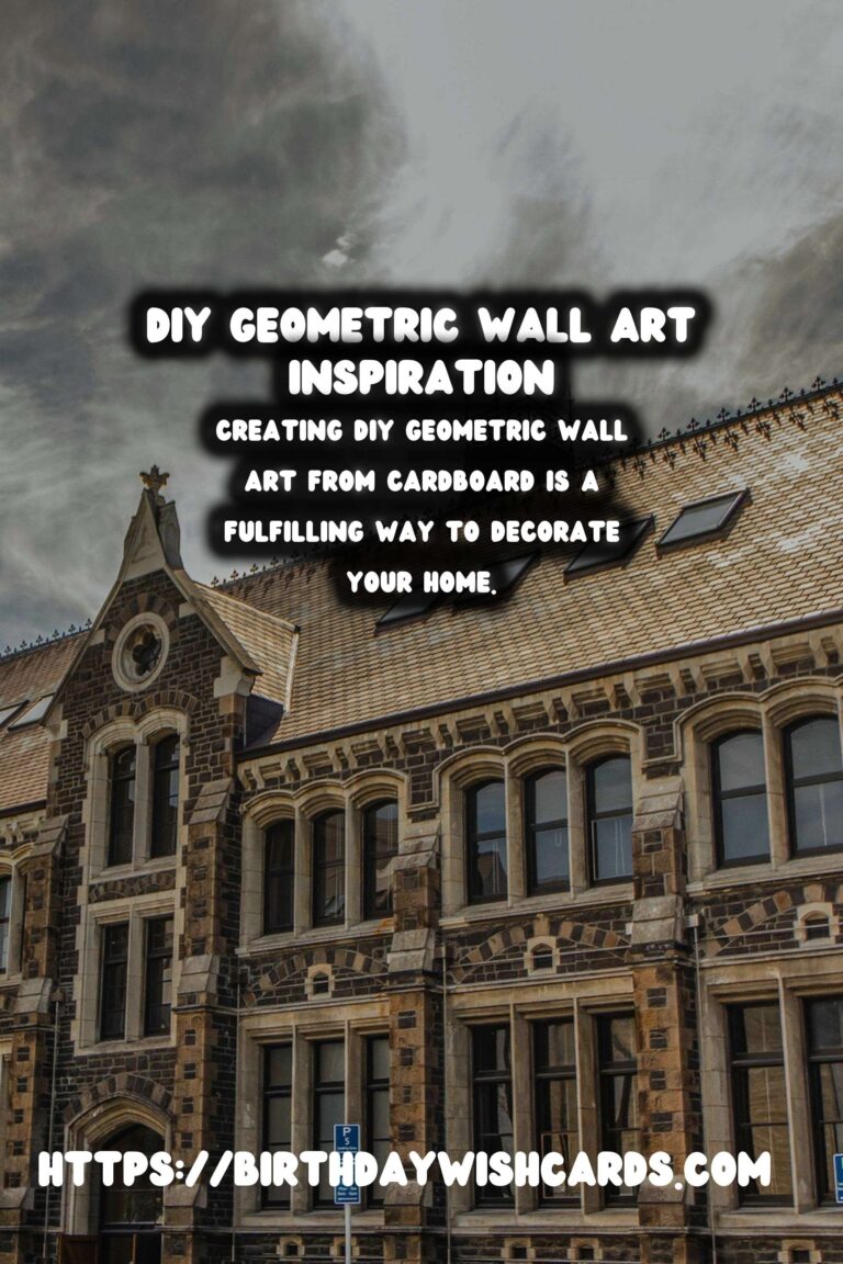 Create Stunning DIY Geometric Wall Art Using Cardboard