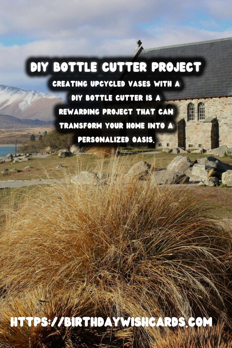 Create Stunning Upcycled Vases with a DIY Bottle Cutter