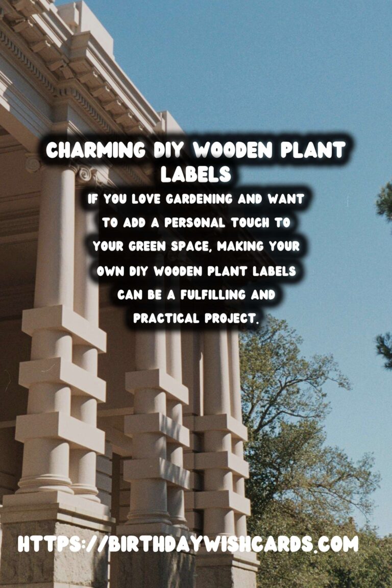 Create Unique Garden Accents with DIY Wooden Plant Labels