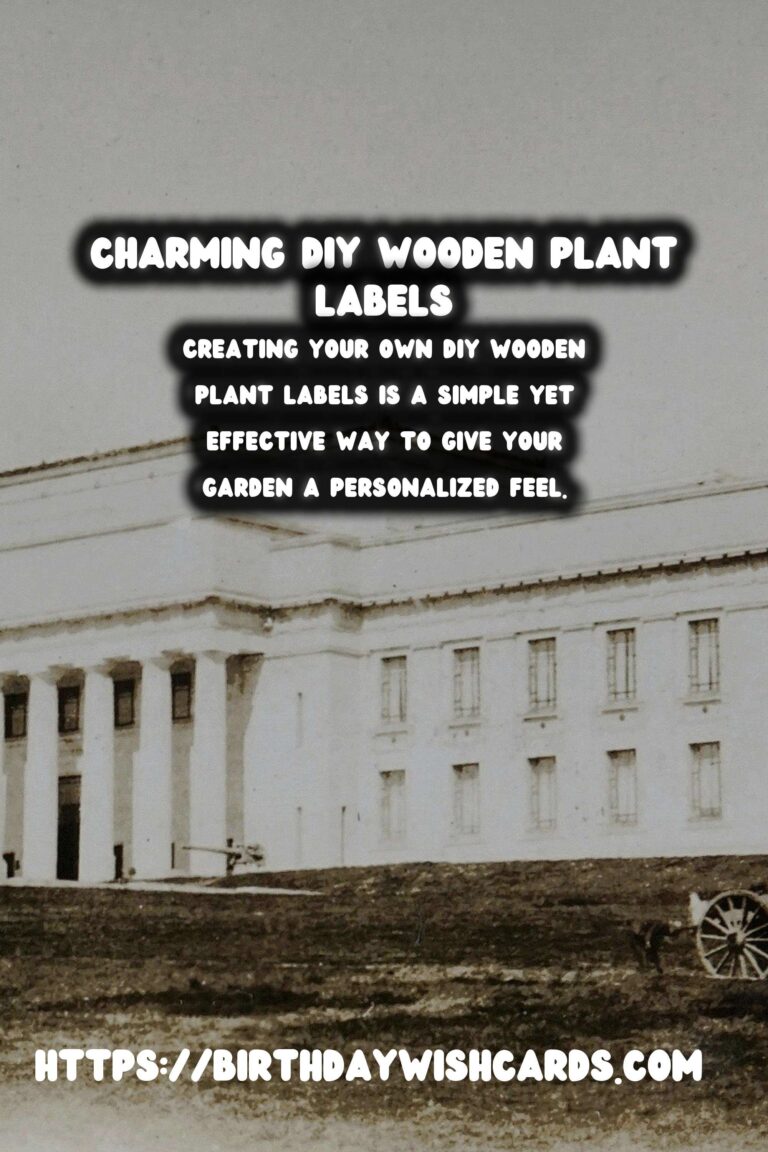 Create Unique Garden Accents with DIY Wooden Plant Labels