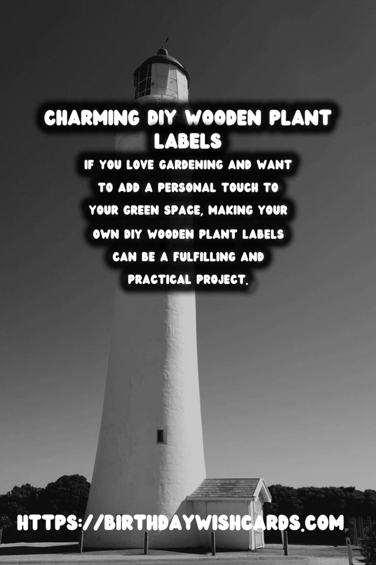 Create Unique Garden Accents with DIY Wooden Plant Labels