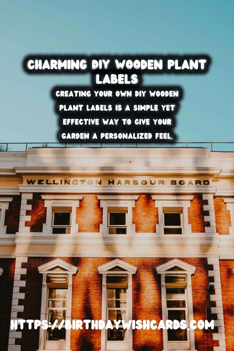 Create Unique Garden Accents with DIY Wooden Plant Labels