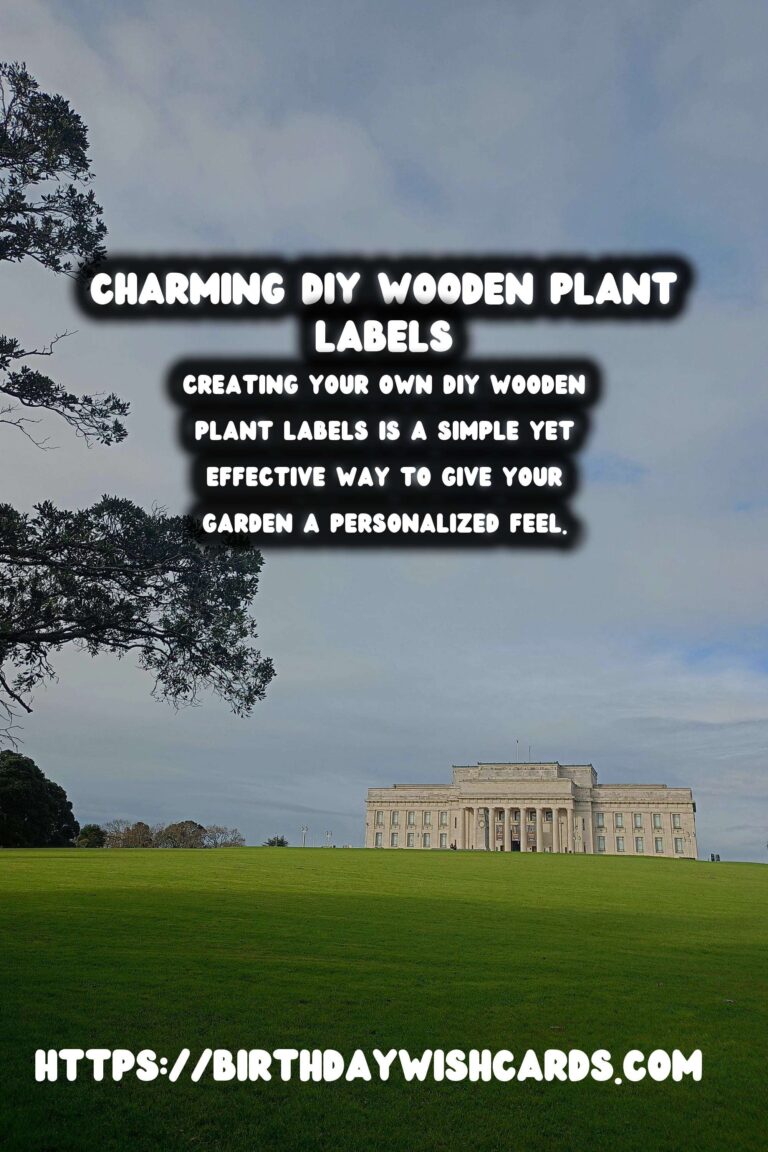 Create Unique Garden Accents with DIY Wooden Plant Labels