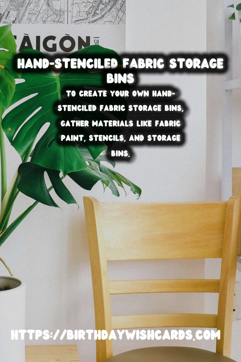 Create Unique Hand-Stenciled Fabric Storage Bins for Your Home