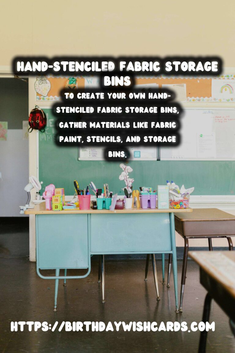 Create Unique Hand-Stenciled Fabric Storage Bins for Your Home
