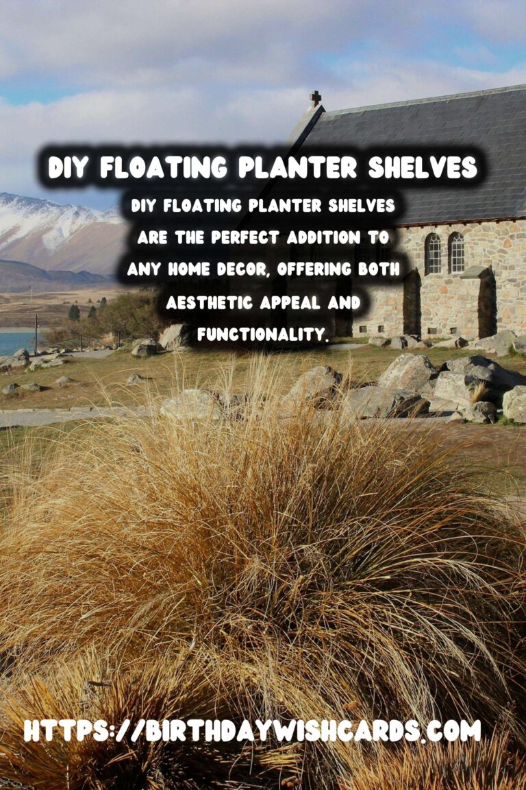 Create Your Own DIY Floating Planter Shelves: A Step-by-Step Guide