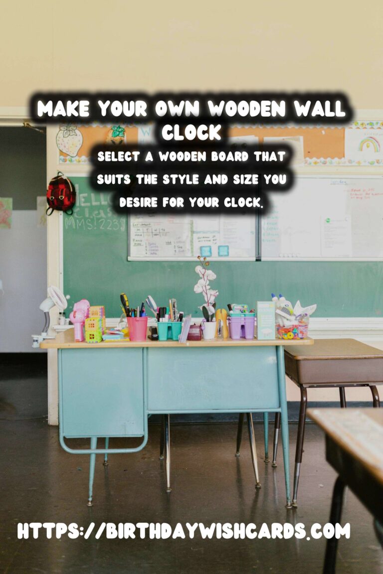 Create Your Own DIY Wooden Wall Clock: A Step-by-Step Guide