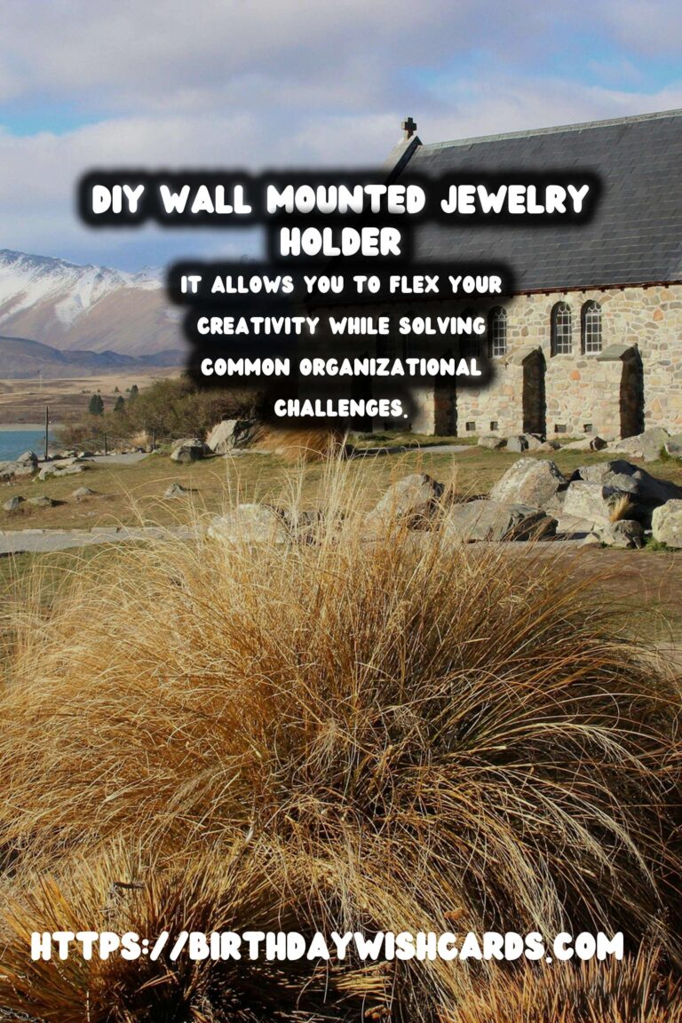 Create Your Own Elegant DIY Wall Mounted Jewelry Holder