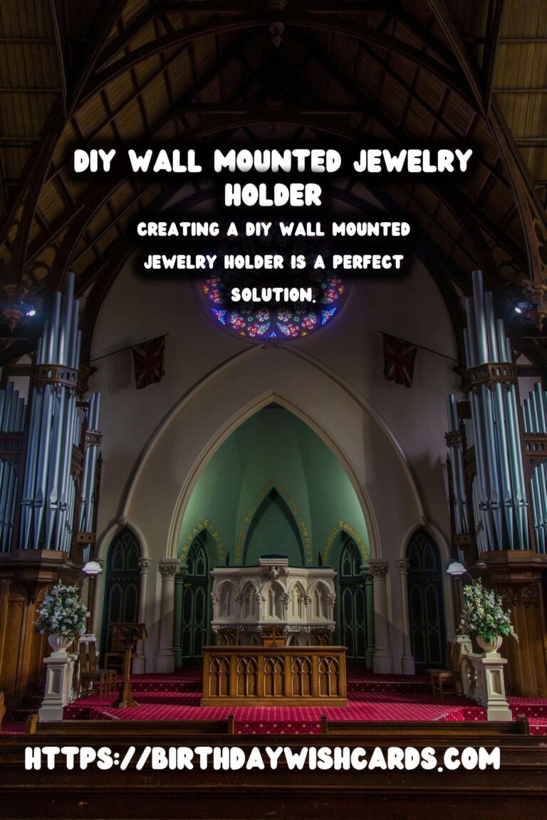 Create Your Own Elegant DIY Wall Mounted Jewelry Holder