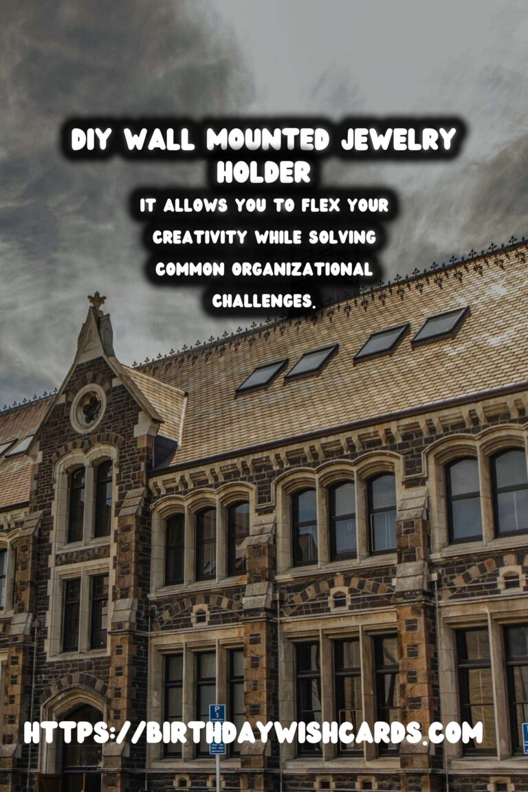 Create Your Own Elegant DIY Wall Mounted Jewelry Holder