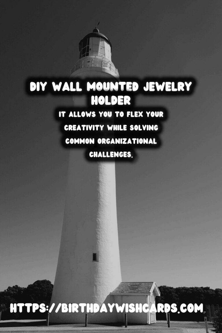 Create Your Own Elegant DIY Wall Mounted Jewelry Holder