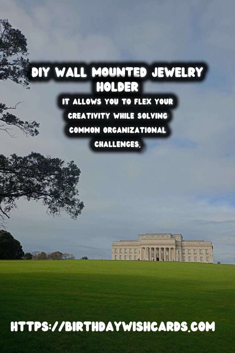 Create Your Own Elegant DIY Wall Mounted Jewelry Holder