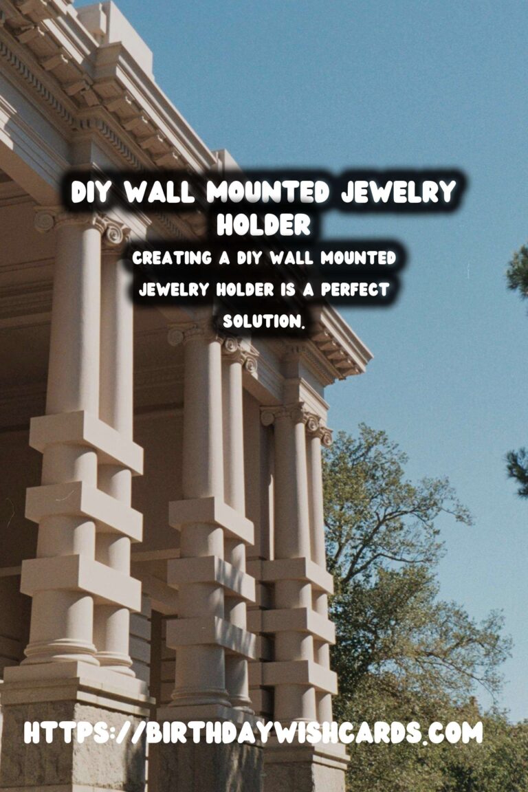 Create Your Own Elegant DIY Wall Mounted Jewelry Holder