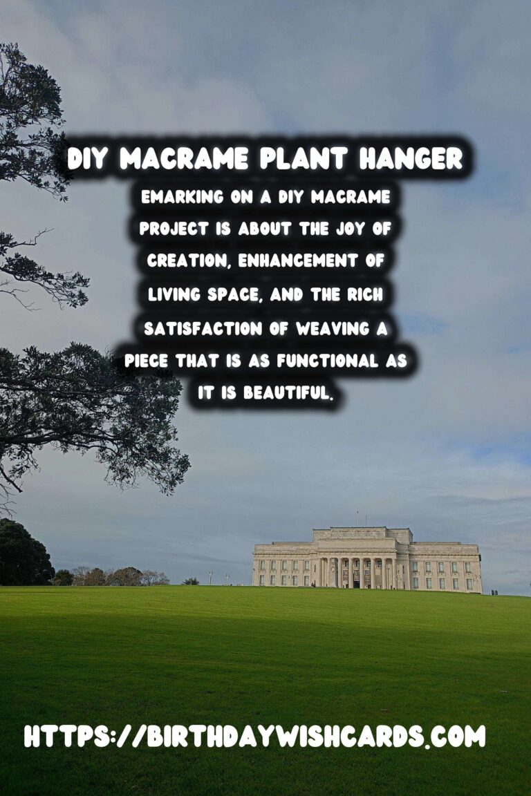 Create Your Own Stylish DIY Macrame Plant Hanger for Wall Decor